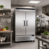 Thumbnail image #3 for Atosa Two-Section Reach-In Refrigerator, 46.77 Cu. Ft., Bottom-Mount Self-Contained, Solid Hinged Doors