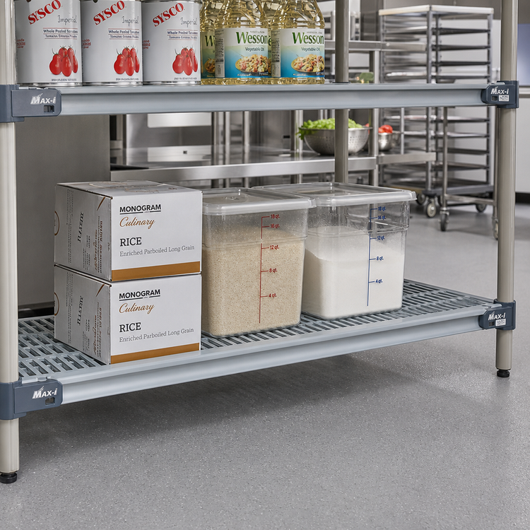 Product image #2 for MetroMax i Heavy-Duty Open-Grid Dunnage Shelf, 48 x 24 Inches