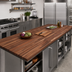 Thumbnail image #2 for Boos Block American Black Walnut Blended Edge Grain Kitchen Countertop, 120 x 36 x 1-1/2 Inch, Penetrating Oil Finish