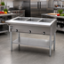 Thumbnail image #2 for Eagle Group 48-Inch Liquid Propane Hot Food Table with 3 Dry Wells, Open Base and Undershelf