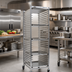 Thumbnail image #2 for Panco Mobile Full-Height Open-Side Aluminum Utility Rack for 12 18 x 26 Pans