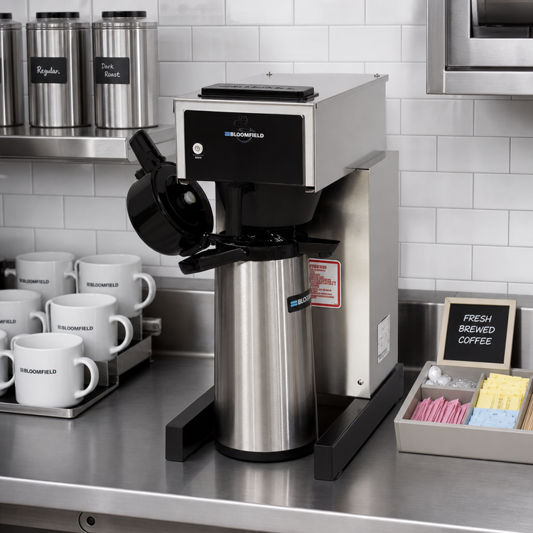 Product image #2 for Bloomfield Gourmet 1000 Single Pour-Over Airpot Coffee Brewer, 85 oz Batch, 120V