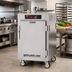 Thumbnail image #2 for Metro C5 8 Series 1/2-Height Pass-Thru Heated Holding Cabinet with Touch-Screen Controls, 8-Pan Capacity, and Combination Doors
