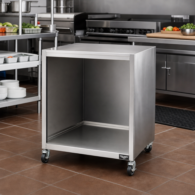 Product image #2 for Vollrath 4-Series Signature Server® 46-Inch Stainless Steel Open Storage Cart Accessory with Reinforced Bottom Shelf