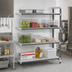 Thumbnail image #2 for Camshelving Elements XTRA 60-Inch x 21-Inch x 84-Inch Stationary Add-On Polymer Shelving Unit, 4-Shelf, Vented & Solid, Speckled Gray