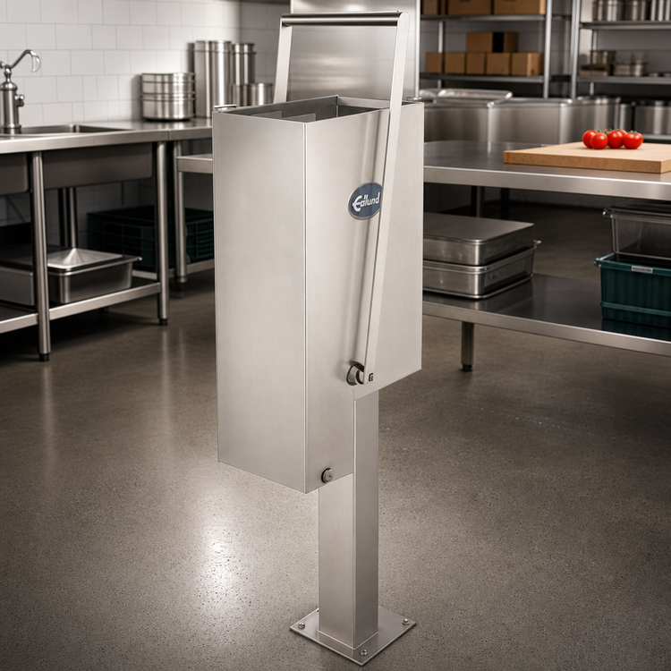 Product image #2 for Edlund Stainless Steel Pedestal Mounting Base for CM-1000 Can Crusher