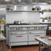 Thumbnail image #2 for Southbend Ultimate 60-Inch Gas Restaurant Range with 6 Open Burners, 24-Inch Griddle, and 2 Standard Ovens