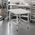 Thumbnail image #2 for Eagle Group TMS3030 30" x 30" Stationary Mixer Stand with Stainless Steel Top and Open Galvanized Base