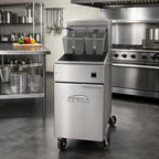 Thumbnail image #2 for Imperial (Middleby) IFS-50-E Electric Floor Fryer, 50 lb Capacity, Immersed Elements, Stainless Steel Frypot, Thermostatic Controls