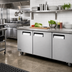 Thumbnail image #3 for Juneau 72-Inch Three-Section Undercounter Reach-In Refrigerator, 11 Cu. Ft., Solid Doors