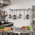 Thumbnail image #2 for Advance Tabco Special Value Series Wall-Mounted Single-Bar Stainless Steel Pot Rack, 96 Inch, with 9 Double Hooks