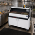 Thumbnail image #2 for Dinex DXPPB560IBFFW Full Length Ice Bin Portable Bar with Cabinets, Frost White