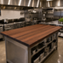 Thumbnail image #2 for American Black Walnut Edge Grain Kitchen Countertop, 84 x 38 x 1-1/2 Inch, Varnique Finish