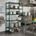Thumbnail image #2 for Eagle Valu-Gard 5-Tier Wire Add-On Shelving Unit, 42 x 24 x 86 Inches, Green Epoxy