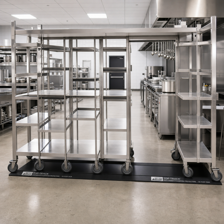 Product image #2 for Metro TOP-TRACK High-Density Floor Pad Protectors, 10-Foot Pair