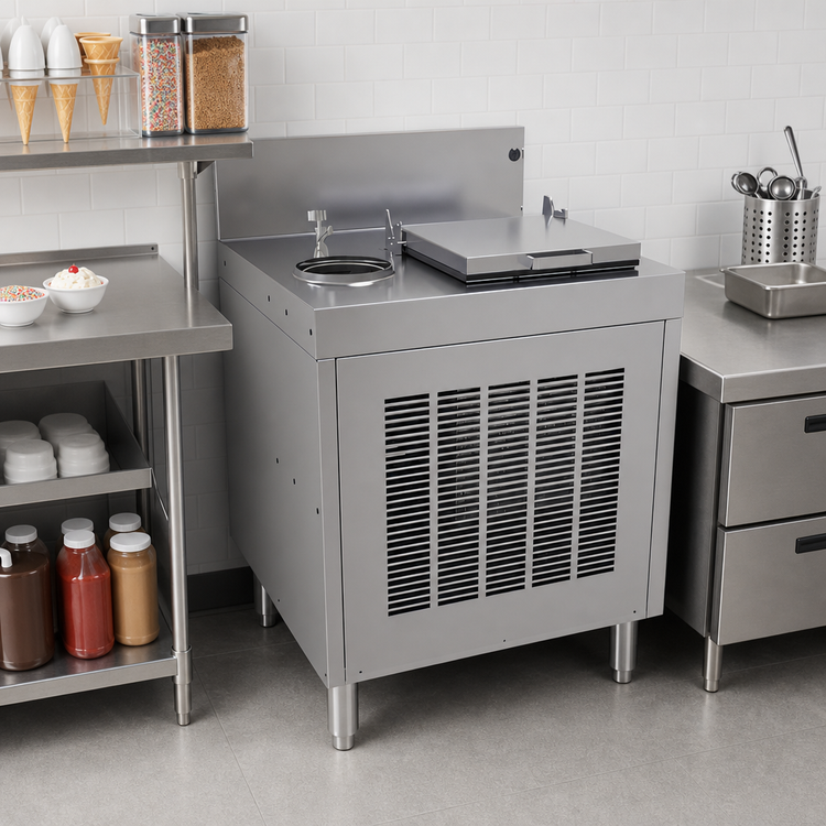 Product image #2 for Glastender FRB-24 Free-Standing Underbar Ice Cream Dipping Cabinet
