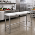 Thumbnail image #2 for Eagle Group Poly Top Cutting Table with Stainless Steel Tubular Base, 108 x 24 x 34-1/2 Inches