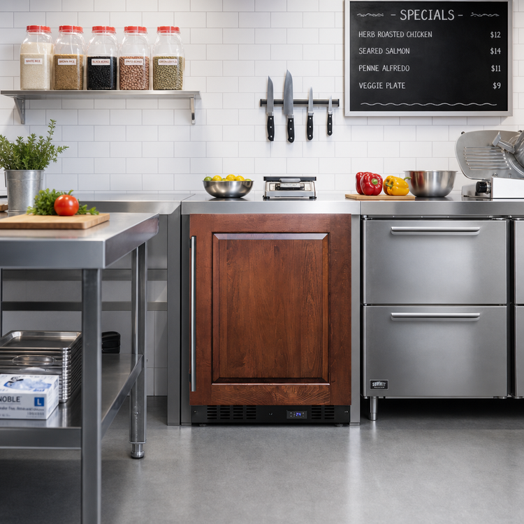 Product image #3 for Summit Commercial 24-Inch Panel-Ready Frost-Free Undercounter All-Freezer, 4.7 Cu. Ft.