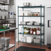 Thumbnail image #3 for Metro Super Erecta Metroseal 3 Stationary Starter Wire Shelving Unit, 72W x 18D x 74H, 5 Shelves
