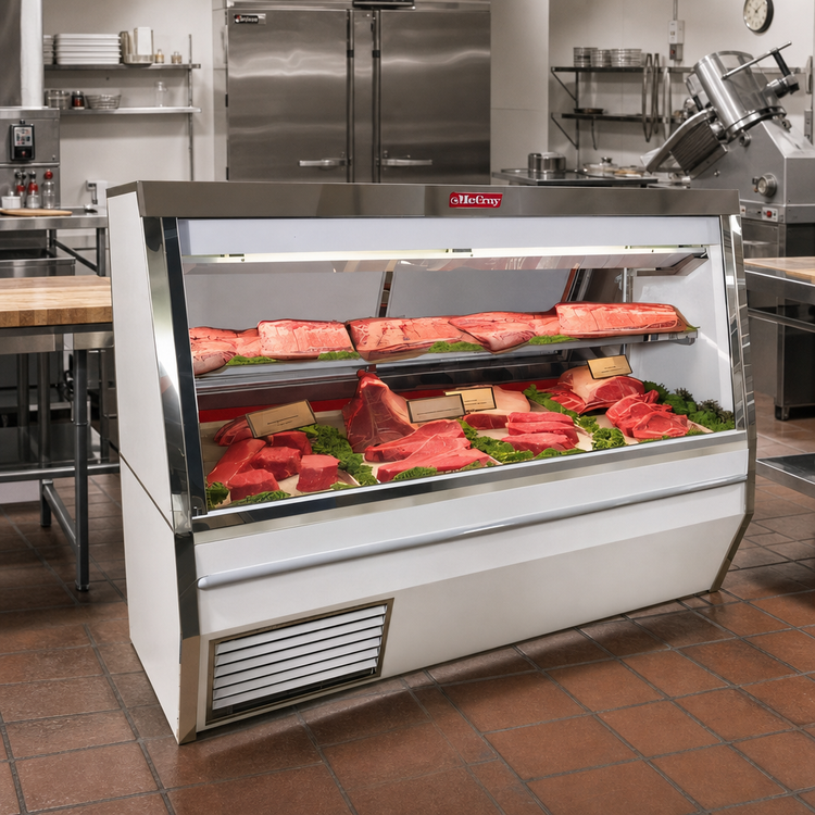 Product image #2 for Howard-McCray 34N Series 10-Foot Self-Contained Double Duty Red Meat Service Case with LED Lighting