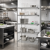 Thumbnail image #2 for Eagle Group 5-Tier Add-On Wire Shelving Unit, 24 x 24 x 74 Inches, Stainless Steel Finish