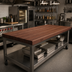 Thumbnail image #2 for John Boos Boos Block 72 Inch x 38 Inch American Black Walnut Edge Grain Kitchen Countertop