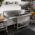 Thumbnail image #2 for John Boos Pro-Bowl 2-Compartment Sink with Left Drainboard and 10