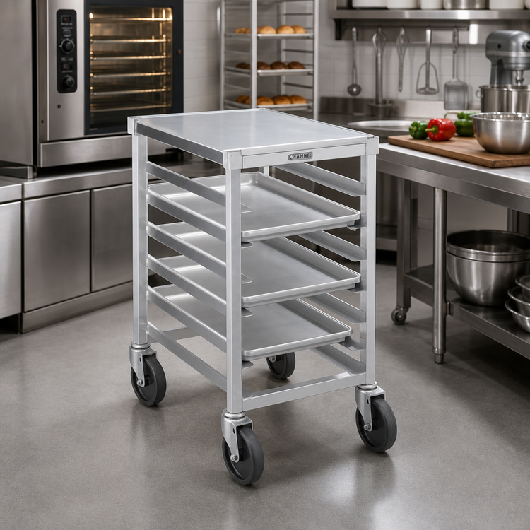 Product image #2 for Channel HT307 Half-Size Aluminum Bun Pan Rack, End-Load, 7-Pan Capacity