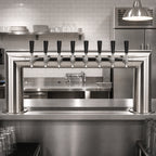 Thumbnail image #2 for Micro Matic USA PT4A-8PSSKR Countertop Pass-Thru 8-Faucet Glycol-Cooled Draft Beer Tower, 2-Column Polished Stainless Steel