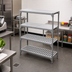 Thumbnail image #3 for Cambro Camshelving Premium 21-Inch Deep x 48-Inch Wide 4-Shelf Vented and Solid Polymer Shelf Kit