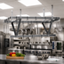 Thumbnail image #2 for Eagle Group CM108APR 100-Inch Ceiling-Mounted Triple-Bar Aluminum Pot Rack with 27 Double-Pronged Hooks