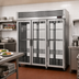 Thumbnail image #2 for Turbo Air PRO Series Pass-Thru Three-Section Heated Holding Cabinet with 6 Glass Doors, 78.1 Cu. Ft.