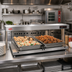 Thumbnail image #2 for Hatco Glo-Ray Freestanding Heated Shelf, 60-Inch Wide x 17-1/2-Inch Deep, Stainless Steel Top