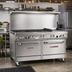 Thumbnail image #2 for Southbend Ultimate 60-Inch Gas Restaurant Range with 6 Open Burners, 24-Inch Griddle and 2 Cabinets