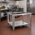 Thumbnail image #2 for Vulcan 48 x 42 x 33 Inch Stainless Steel Open Base Equipment Stand with Drip Tray