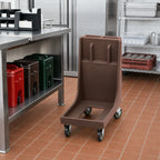 Thumbnail image #3 for Cambro Camdolly® CD300H131 Beverage Server Dolly with Handle, 350-lb Capacity, 5-Inch Casters, Dark Brown, Open Frame