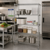 Thumbnail image #2 for Quantum 4-Shelf Stationary Wire Shelving Starter Kit, 54 x 18 x 63 Inches, 304 Stainless Steel