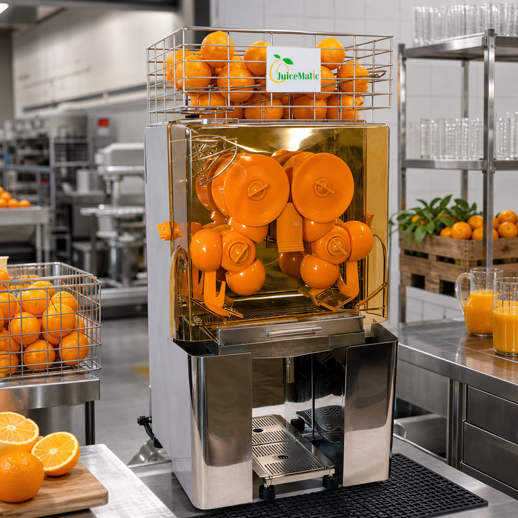 Product image #2 for JuiceMatic JM-20 Standard Manual Feed Stainless Steel Citrus Juicer
