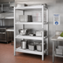 Thumbnail image #2 for Lifetime Tough All-Welded 4-Shelf Channel Style Aluminum Dunnage Shelving Rack, 48