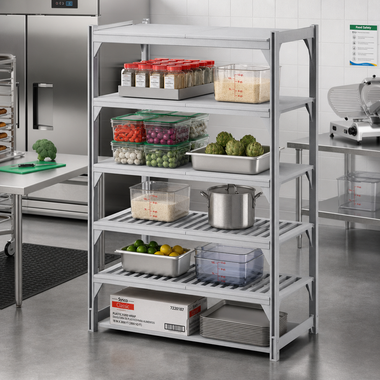 Product image #3 for Camshelving Premium 24 x 24-Inch 5-Shelf Vented and Solid Polymer Shelf Kit