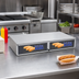 Thumbnail image #2 for Nemco 64-Bun Stainless Steel Hot Dog Bun Box with Polycarbonate Hinged Doors