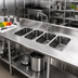 Thumbnail image #2 for Eagle Group FDI-16-19-8-4 Four-Compartment Weld-In Sink with 16