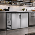 Thumbnail image #2 for Beverage-Air 48-Inch Two-Section Pass-Thru Back Bar Refrigerator with Solid Doors
