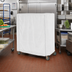 Thumbnail image #2 for Metro 48 x 24 x 62 Inch White Uncoated Knitted Polyester Queen Mary & Banquet Cart Cover