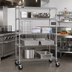 Thumbnail image #2 for Metro Super Erecta 4-Shelf Chrome Wire Stem Caster Cart, 36 x 24 x 69 Inches