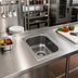 Thumbnail image #2 for Eagle Group Self-Rimming One-Compartment Drop-In Sink with No Deck, 16 x 20 x 13.5 Inch Bowl