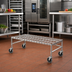 Thumbnail image #2 for Eagle Mobile Wire Dunnage Rack with 5-Inch Swivel Casters, 48 x 21 x 14 Inches, Chrome Finish, 800 lb. Capacity