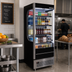 Thumbnail image #2 for Beverage-Air Vuemax VMHC-12-1-B Vertical Black Open-Air Merchandiser Refrigerator, 35-1/4-Inch Wide, 5 Shelves