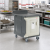 Thumbnail image #3 for Cambro Low-Profile 10-Tray Single-Door Meal Delivery Cart for 15 x 20 Trays