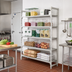 Thumbnail image #3 for Cambro Camshelving Premium 21-Inch Deep x 60-Inch Wide x 84-Inch High 5-Tier Vented Add-On Polymer Shelving Unit